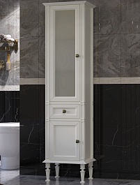 Opadiris Шкаф-пенал для ванной Кантара 46 L слоновая кость – фотография-1